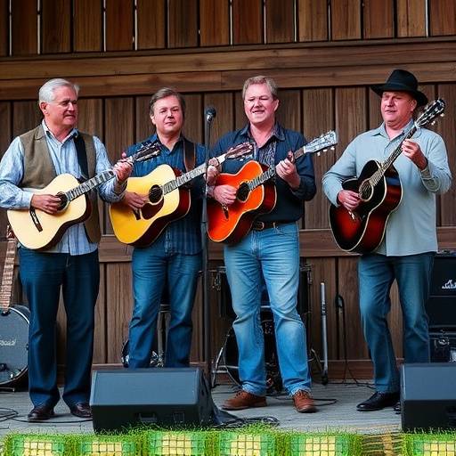 Band photo of the bluegrass band, The Cumberland Drifters