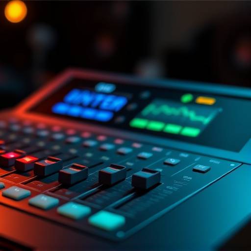 Icon representing mixing console sliders